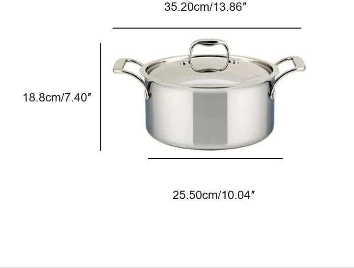 Meyer - 5 L SuperSteel Tri-ply Clad Dutch Oven with Cover - 3507-24-05