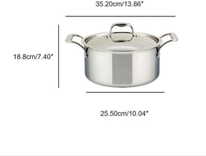 Meyer - 5 L SuperSteel Tri-ply Clad Dutch Oven with Cover - 3507-24-05