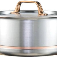 Meyer - 5.1 L CopperClad 5-Ply Copper Core Stainless Steel Dutch Oven with Lid - 3907-24-51 - ETA MAY