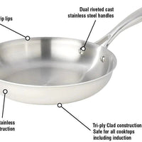 Meyer - 8" SuperSteel Tri-ply Clad Fry Pan - 3514-20-00