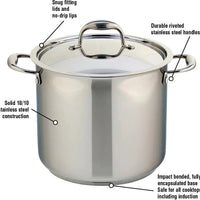 Meyer - 9 L Accolade Series Stock Pot with Lid - 2201-24-09