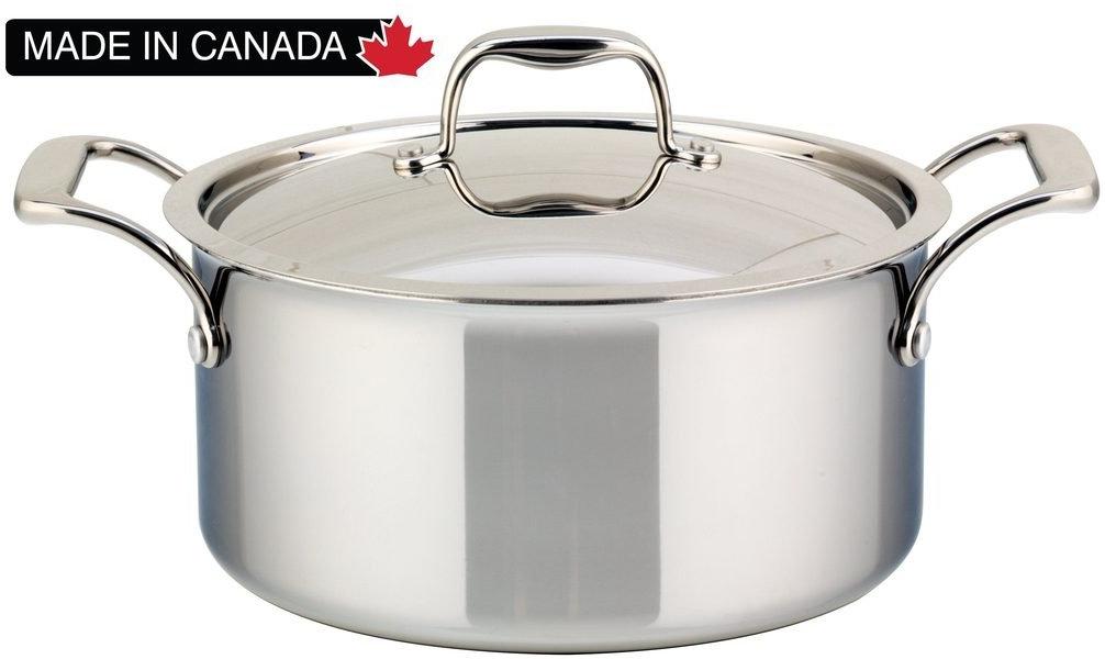 Meyer - 9 L SuperSteel Tri-ply Clad Dutch Oven with Cover - 3507-28-09