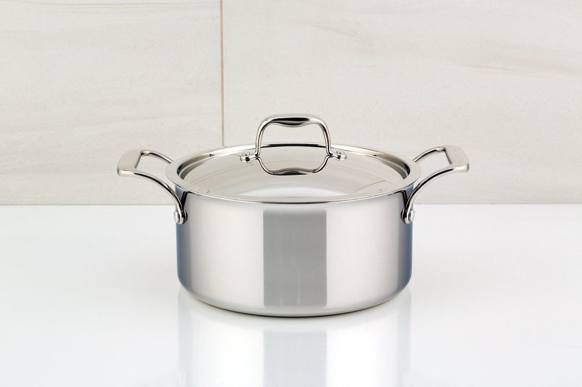 Meyer - 9 L SuperSteel Tri-ply Clad Dutch Oven with Cover - 3507-28-09
