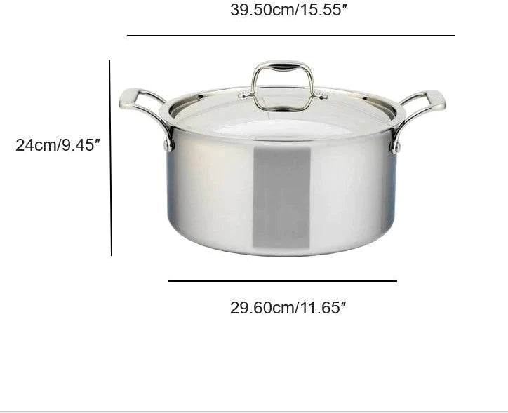 Meyer - 9 L SuperSteel Tri-ply Clad Dutch Oven with Cover - 3507-28-09