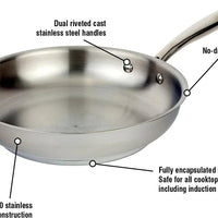 Meyer - 9.5" Accolade Stainless Steel Fry Pan 24 cm - 2214-24-00