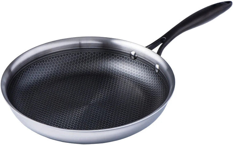 Meyer - SuperSteel 12.5"/32 cm Clad Stainless Steel Frying Pan with Non-Stick - 3518-32-00