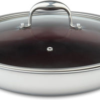 Meyer - SuperSteel 13"/32cm Everyday Pan Non Stick Skillet with Cover - 3513-32-00