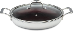 Meyer - SuperSteel 13"/32cm Everyday Pan Non Stick Skillet with Cover - 3513-32-00