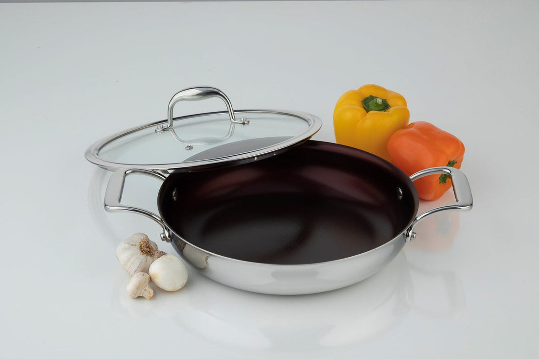Meyer - SuperSteel 13"/32cm Everyday Pan Non Stick Skillet with Cover - 3513-32-00