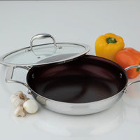 Meyer - SuperSteel 13"/32cm Everyday Pan Non Stick Skillet with Cover - 3513-32-00