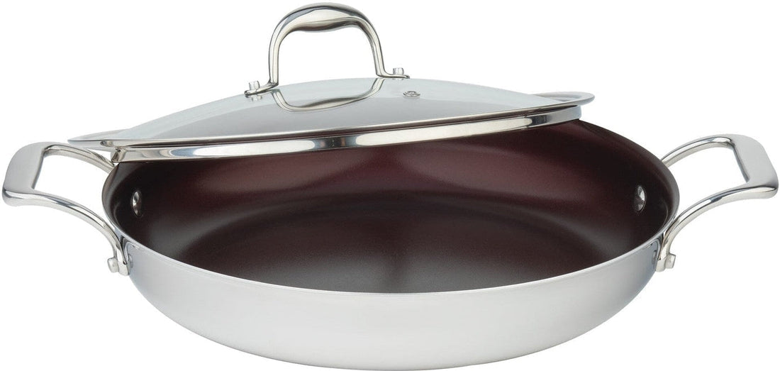Meyer - SuperSteel 13"/32cm Everyday Pan Non Stick Skillet with Cover - 3513-32-00
