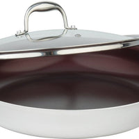 Meyer - SuperSteel 13"/32cm Everyday Pan Non Stick Skillet with Cover - 3513-32-00