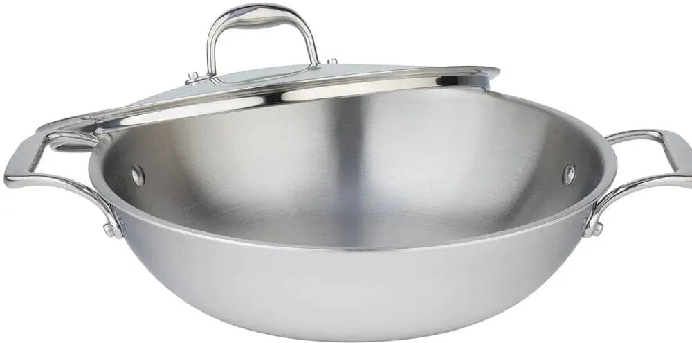 Meyer - SuperSteel 13"/32cm Wok with Lid - 3502-32-00