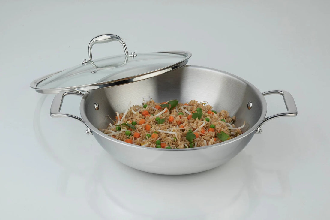 Meyer - SuperSteel 13"/32cm Wok with Lid - 3502-32-00