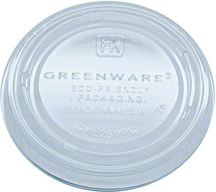 Michigan Poly Supplies - 2 Oz Clear Flat Lid for Greenware, 2000/cs - GXL250