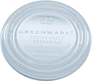Michigan Poly Supplies - 2 Oz Clear Flat Lid for Greenware, 2000/cs - GXL250