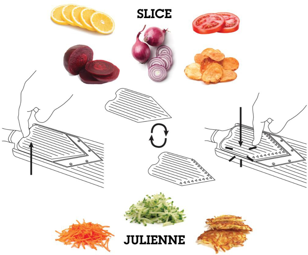 Microplane - Adjustable V-Slicer with Julienne Blade - 48040