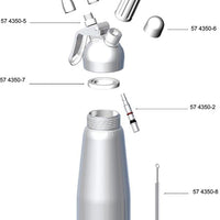 Mosa - 0.5 L Cream Whipper Bottle For 574350 Aluminum Whipper - 574350-10