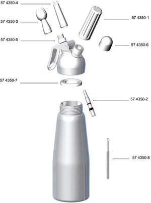 Mosa - 0.5 L Cream Whipper Bottle For 574350 Aluminum Whipper - 574350-10