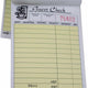 NCCO International - 3.5" x 5.125", 2-Part Small Paper Guest Check, 1000/Pk - 23516