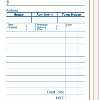 NCCO International - 3.5" x 6.75", 3-Part Medium Carbonless Guest Check, 10/Pk - 20011