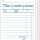 NCCO International - 3.5" x 6.75", 3-Part Medium Carbonless Guest Check, 10/Pk - 20011