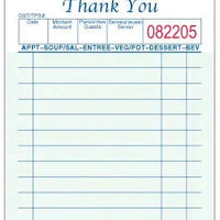 NCCO International - 3.5" x 6.75" Medium Single Guest Check, 1000/Pk - 23617