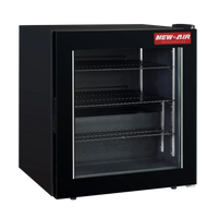 New Air - 20" Black Countertop Display Freezer - NCF-20-HB