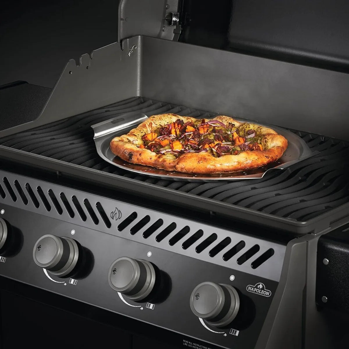 Napoleon - 14" Stainless Steel Pizza Pan - 56066