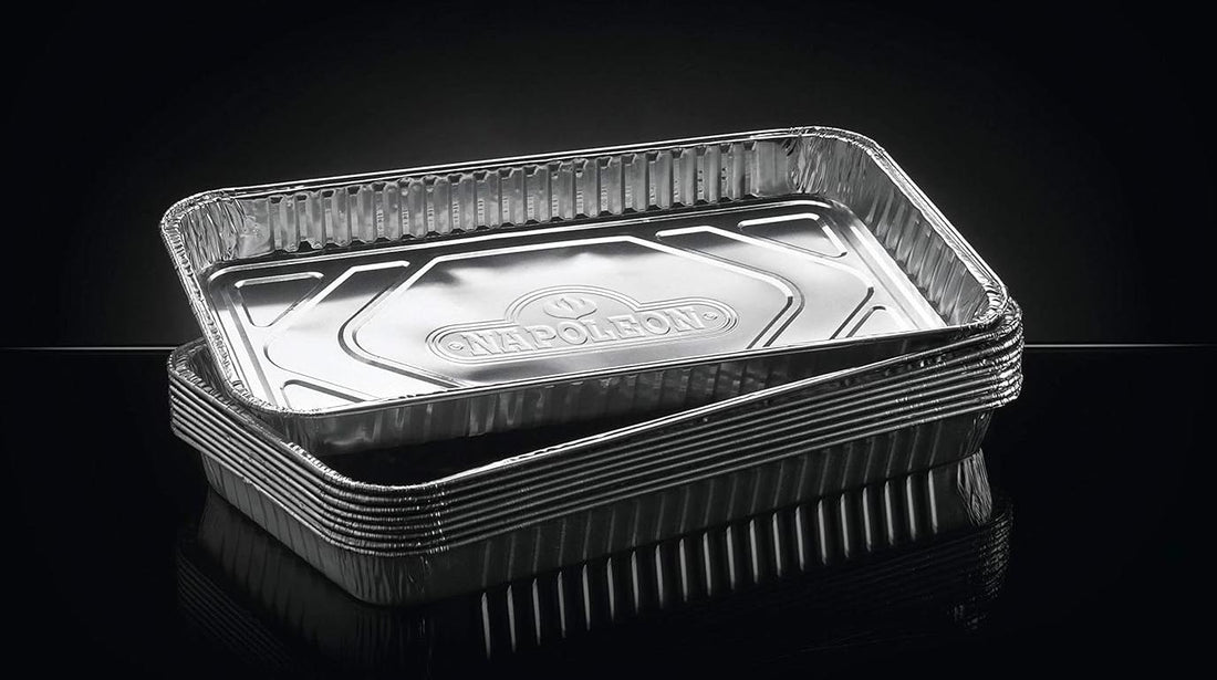 Napoleon - 14" x 8" Large Disposable Grease Drip Trays, Pack of 5 - 62008