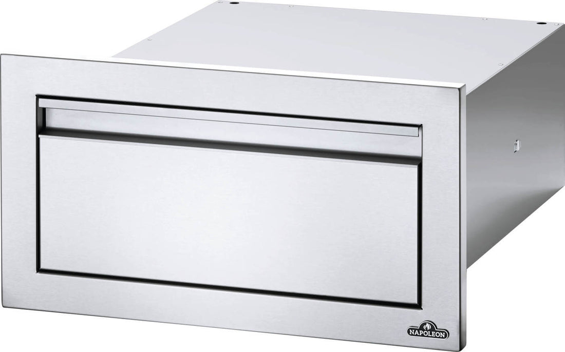 Napoleon - 18" x 8" Stainless Steel Single Drawer - BI-1808-1DR