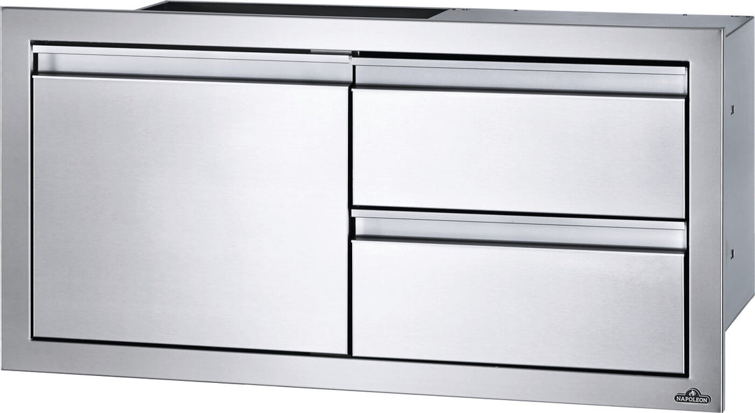 Napoleon - 36" x 16" Single Door & Double Drawer Combo - BI-3616-1D2DR