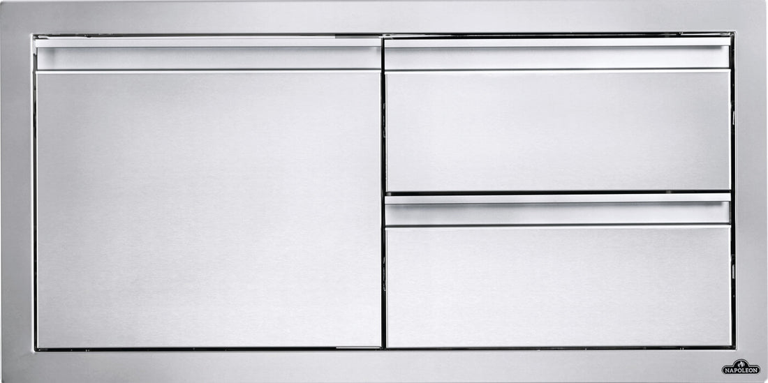 Napoleon - 36" x 16" Single Door & Double Drawer Combo - BI-3616-1D2DR