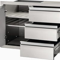 Napoleon - 36" x 24" Single Door & Triple Drawer Combo - BI-3624-1D3DR