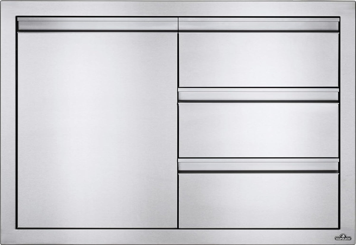 Napoleon - 36" x 24" Single Door & Triple Drawer Combo - BI-3624-1D3DR