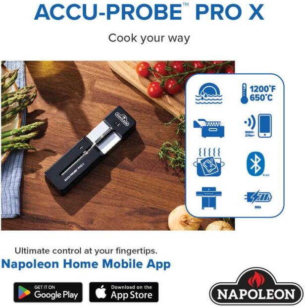 Napoleon - ACCU-PROBE™ PRO X: Wireless Bluetooth® Smart Thermometer - 70130