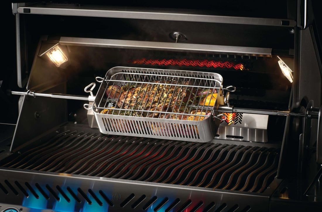 Napoleon - Adjustable Stainless Steel Rotisserie Basket - 57013