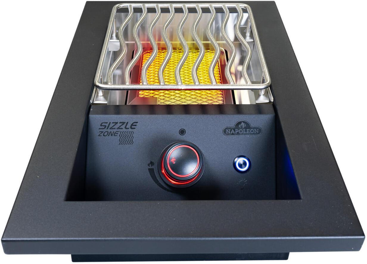 Napoleon - Built-In 700 Series 10" Propane Matt Black Single Infrared Burner - BIB10IRPMK