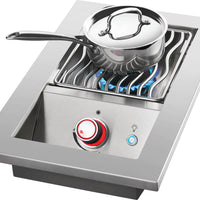 Napoleon - Built-In 700 Series 10" Natural Gas Stainless Steel Single Range Top Burner - BIB10RTNSS