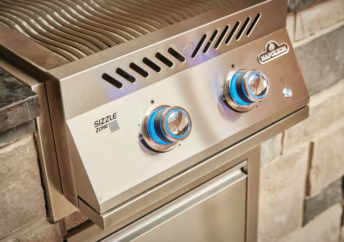 Napoleon - Built-In 700 Series 18" Propane Stainless Steel Dual Infrared Burner - BIB18IRPSS