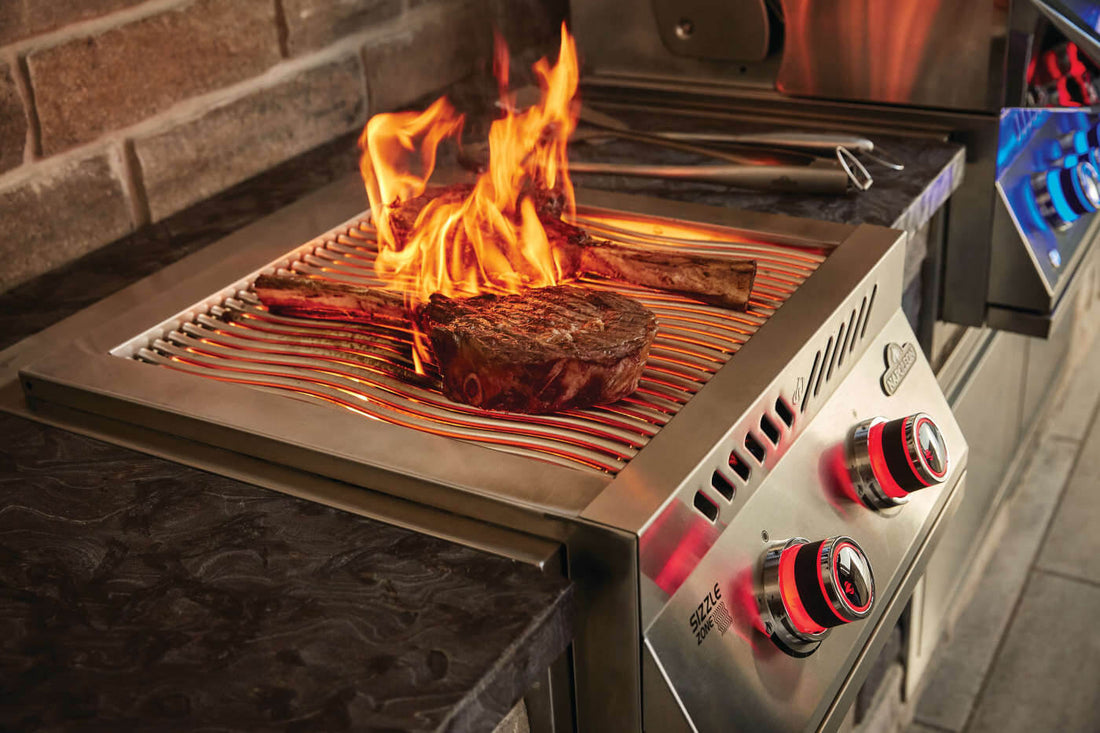Napoleon - Built-In 700 Series 18" Natural Gas Stainless Steel Dual Infrared Burner - BIB18IRNSS