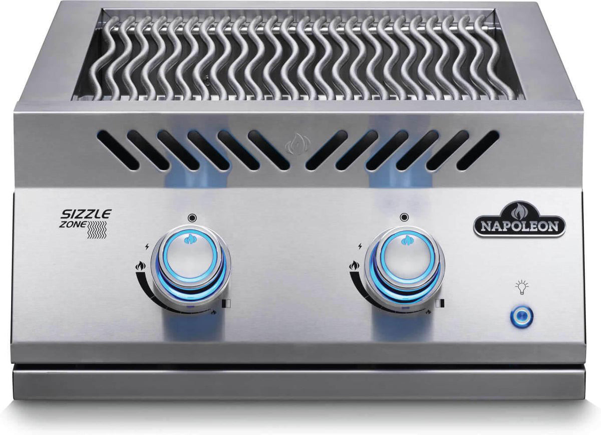 Napoleon - Built-In 700 Series 18" Propane Stainless Steel Dual Infrared Burner - BIB18IRPSS