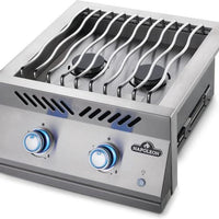 Napoleon - Built-In 700 Series 18" Natural Gas Stainless Steel Dual Range Top Burner - BIB18RTNSS