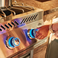 Napoleon - Built-In 700 Series 18" Natural Gas Stainless Steel Power Burner - BIB18PBNSS
