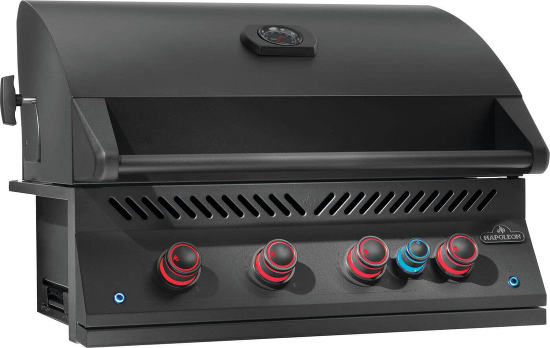 Napoleon - Built-In 700 Series 32" Natural Gas Matte Black Grill with Infrared Rear Burner - BIG32RBNMK-1