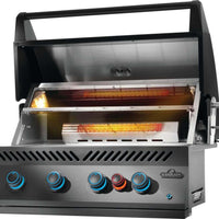 Napoleon - Built-In 700 Series 32" Natural Gas Matte Black Grill with Infrared Rear Burner - BIG32RBNMK-1