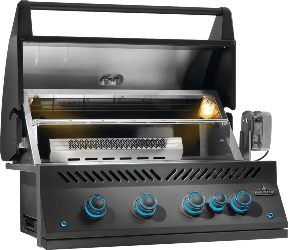 Napoleon - Built-In 700 Series 32" Propane Matte Black Grill with Infrared Rear Burner - BIG32RBPMK-1