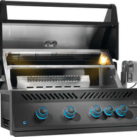 Napoleon - Built-In 700 Series 32" Natural Gas Matte Black Grill with Infrared Rear Burner - BIG32RBNMK-1