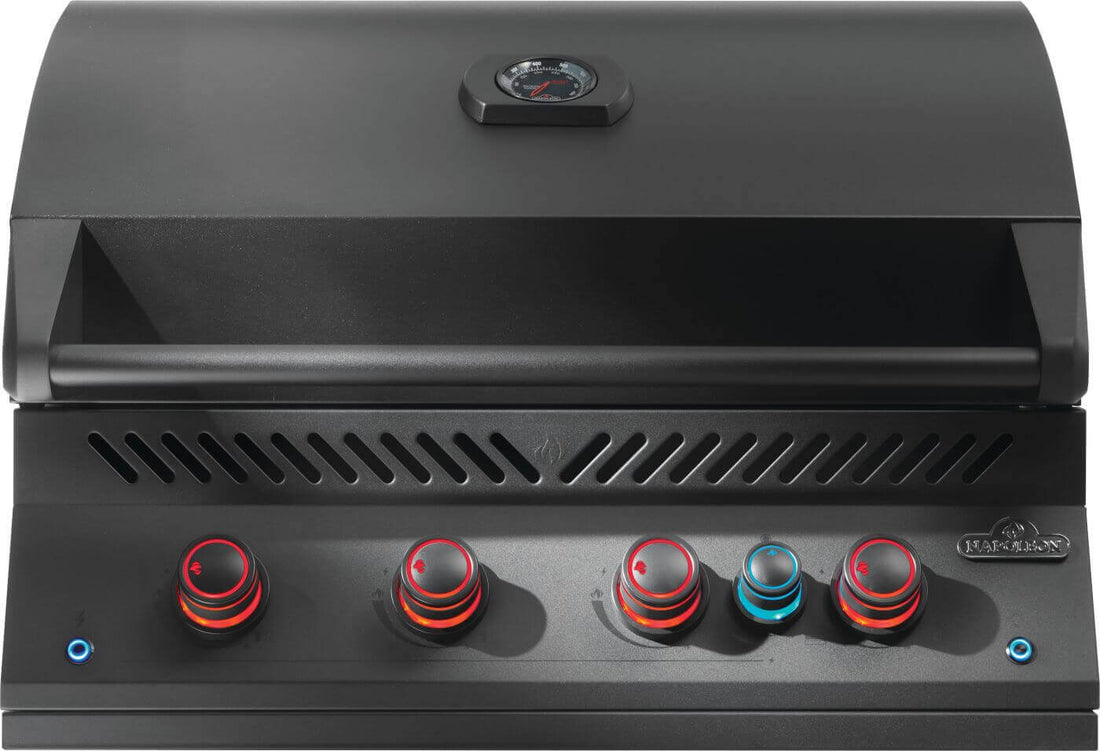 Napoleon - Built-In 700 Series 32" Natural Gas Matte Black Grill with Infrared Rear Burner - BIG32RBNMK-1