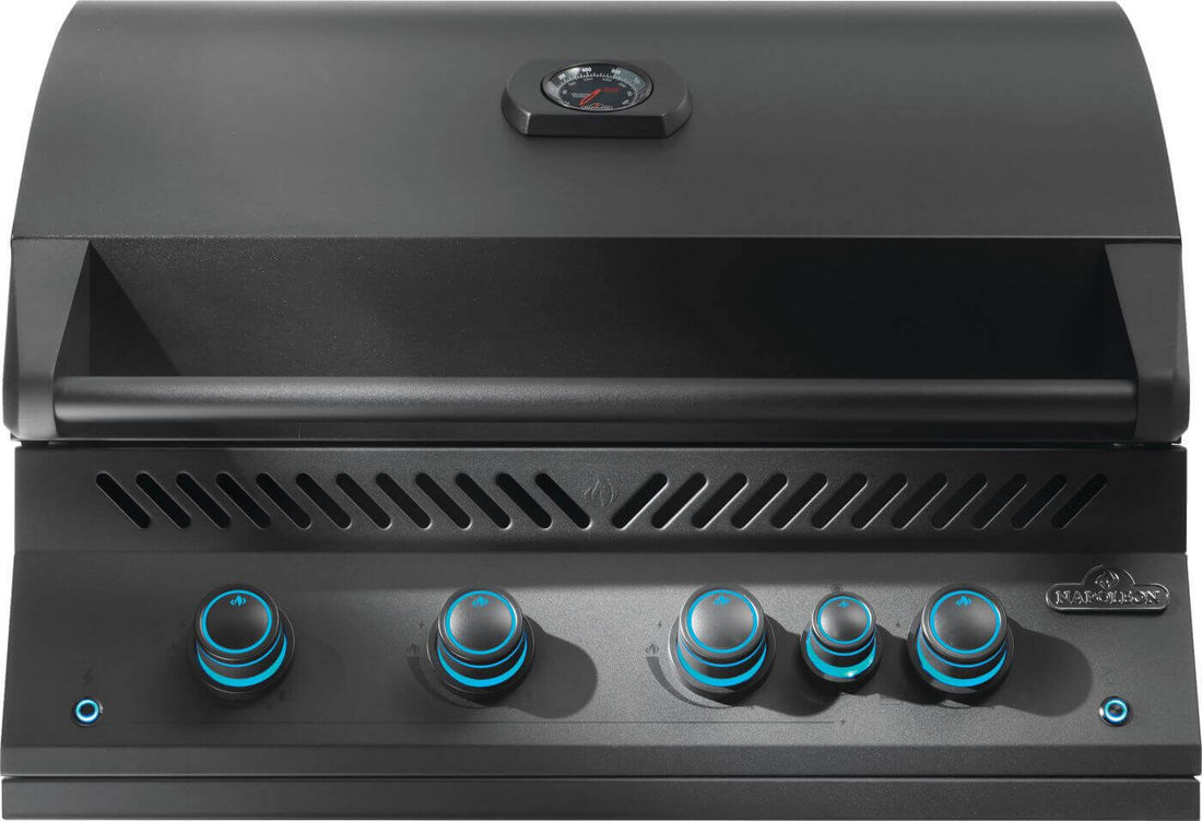 Napoleon - Built-In 700 Series 32" Natural Gas Matte Black Grill with Infrared Rear Burner - BIG32RBNMK-1